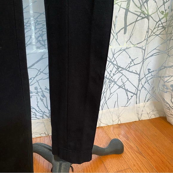 AKRIS PUNTO BLACK SLIM FIT STRETCHY KNIT MID RISE DRESS PANTS - Picture 3 of 9